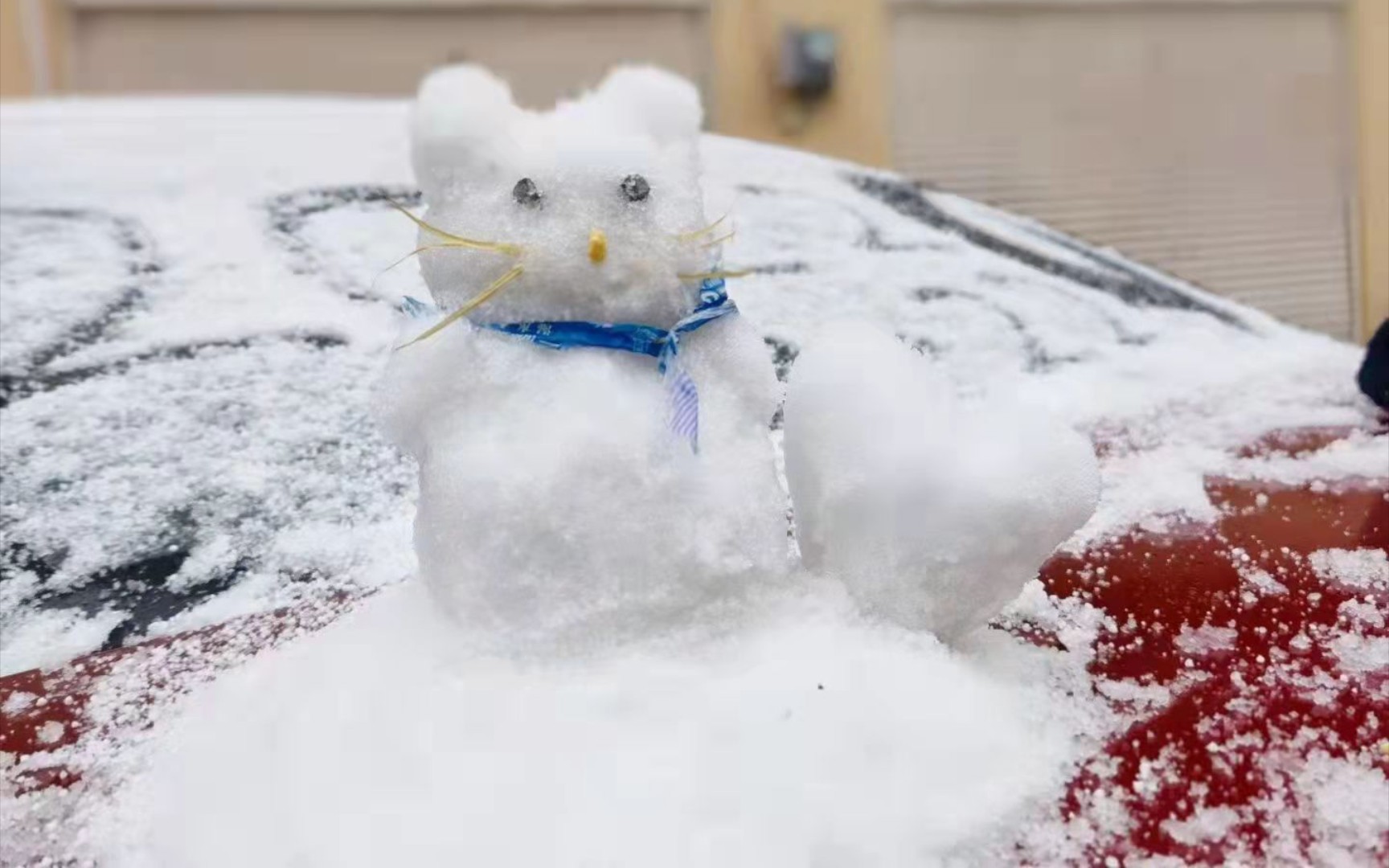 盤點今天我朋友圈好友們的花式堆雪人