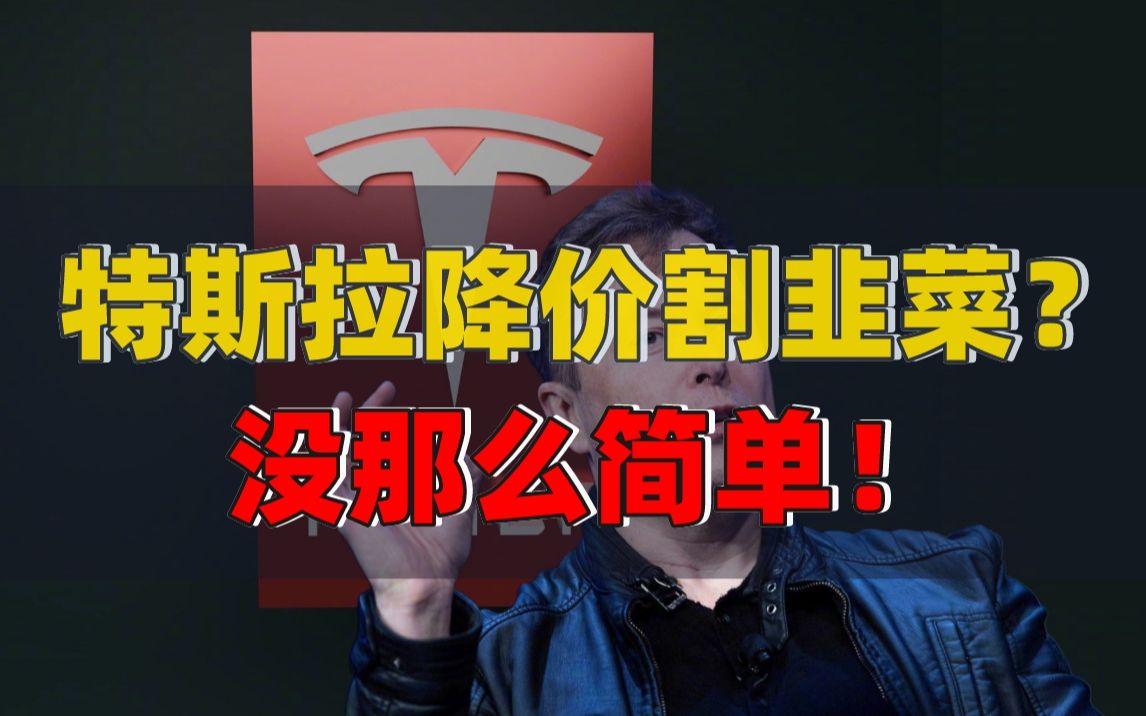 【老戴念金】特斯拉降价割韭菜?没那么简单!
