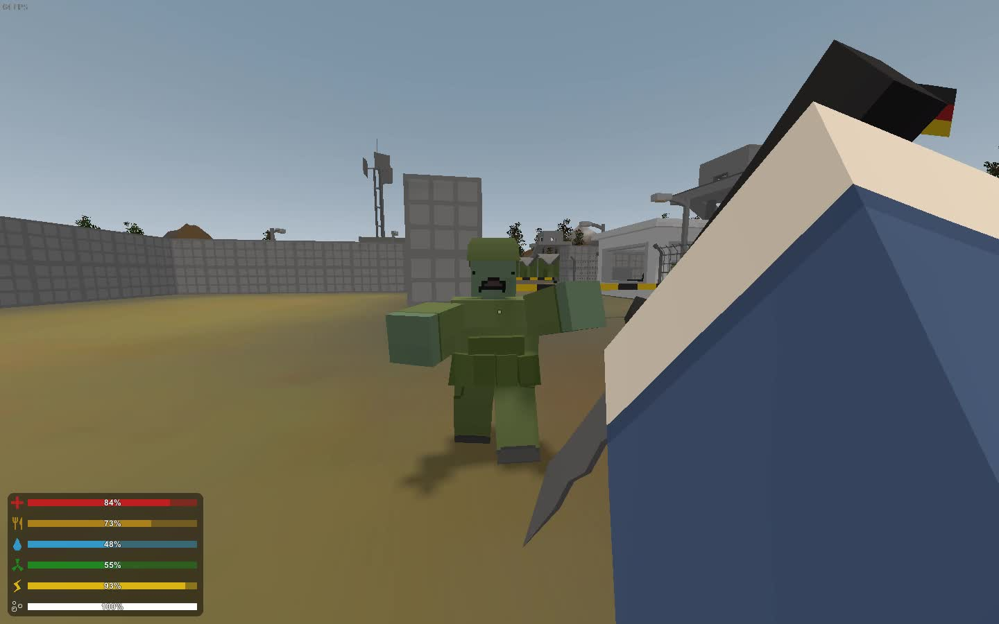 unturnedunturned菜鸡生存德国篇第三期搜刮军事基地