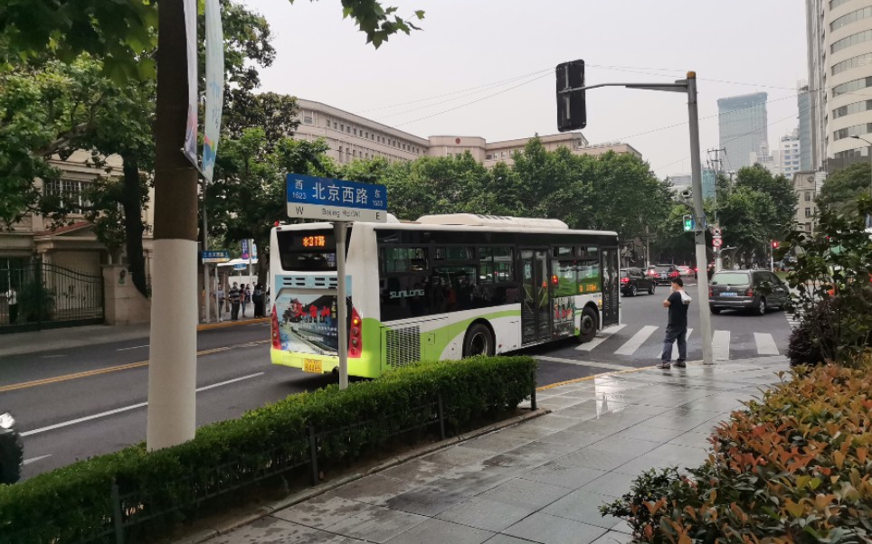 pov3上海巴士一公司37路愚园路胶州路扬州路齐齐哈尔路前方展望