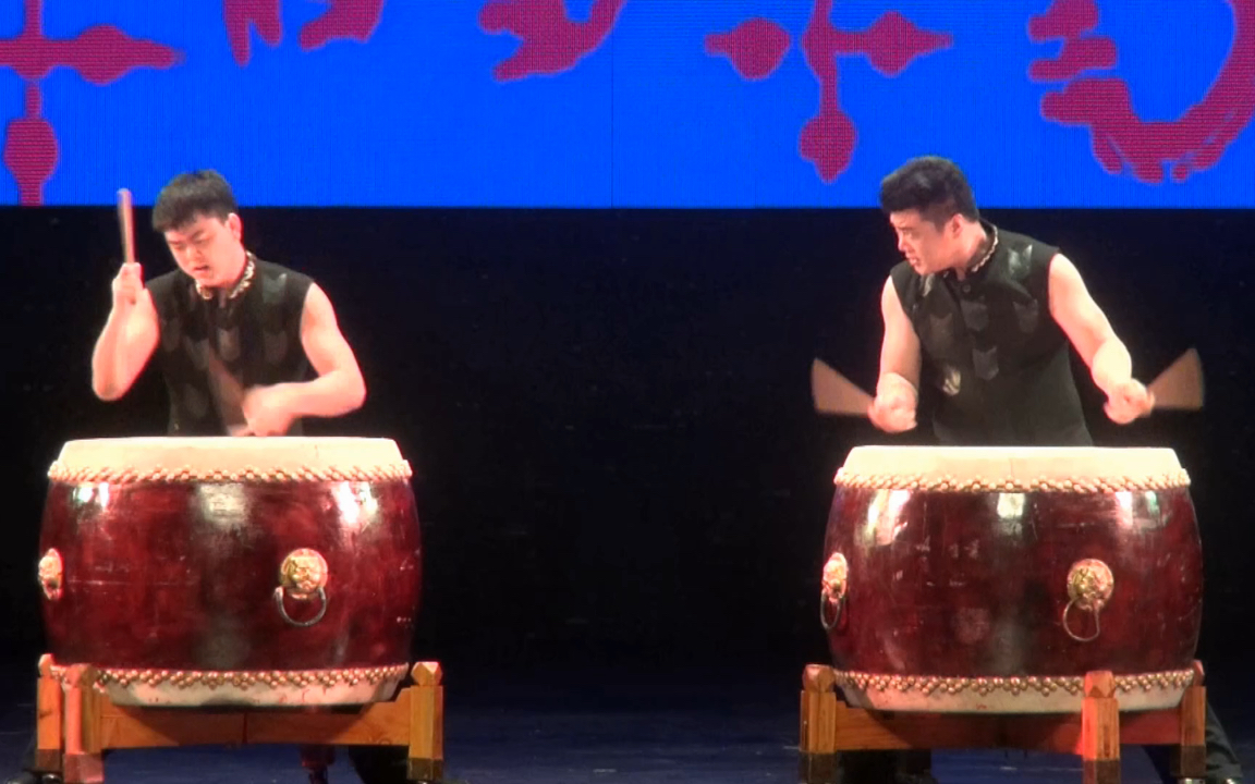 中国鼓大鼓表演(鼓动风云)发布会开场秀节目高端鼓乐演出北京击鼓乐团
