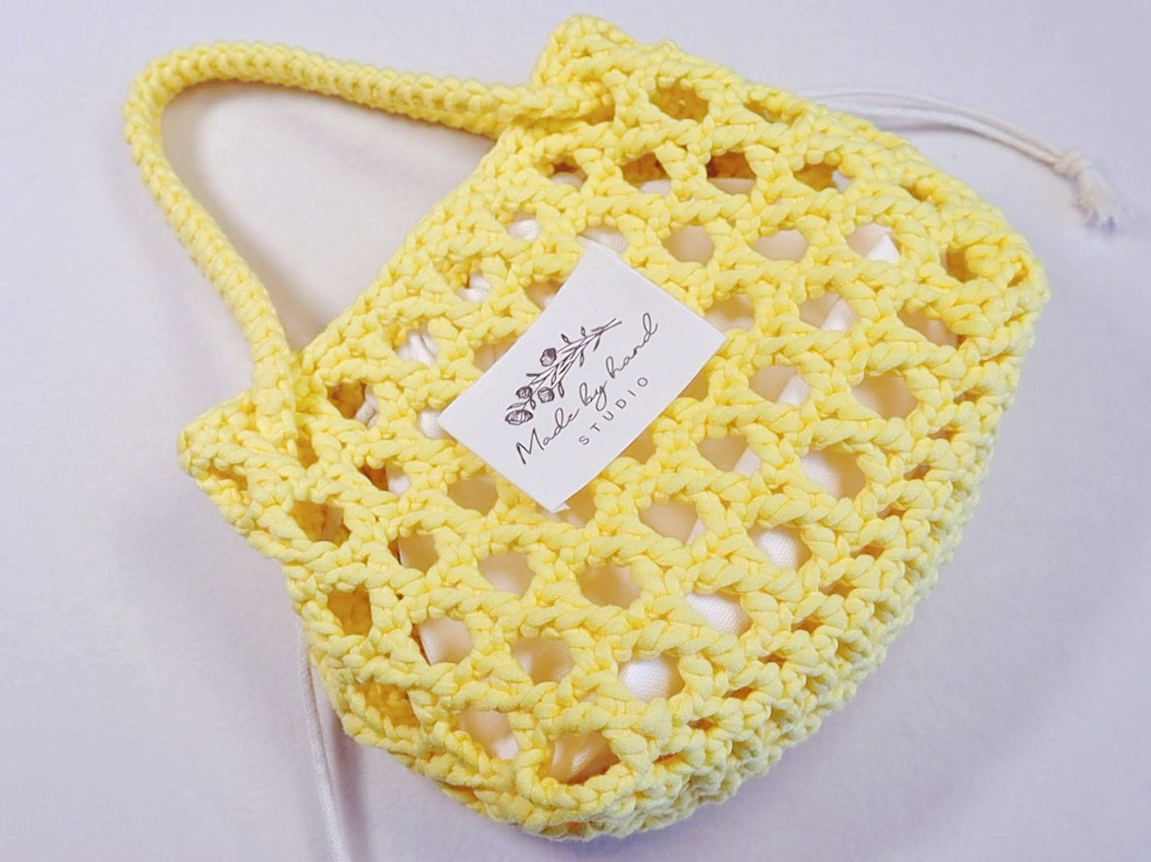 钩针教程 | 夏日网格包