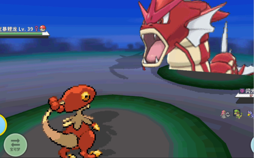 【pokemmo】4723=45 闪光暴鲤龙(第二歪)