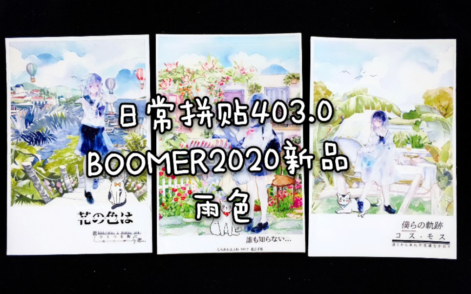 【六六】手帐拼贴403.0 BOOMER2020新品 雨色 白河夜船新品 花言手札 读城纪 悠长假期 奈司兔 春之初 熙春 花房 e厘米 东蓝亚 造景大卡哔哩哔哩bilibili