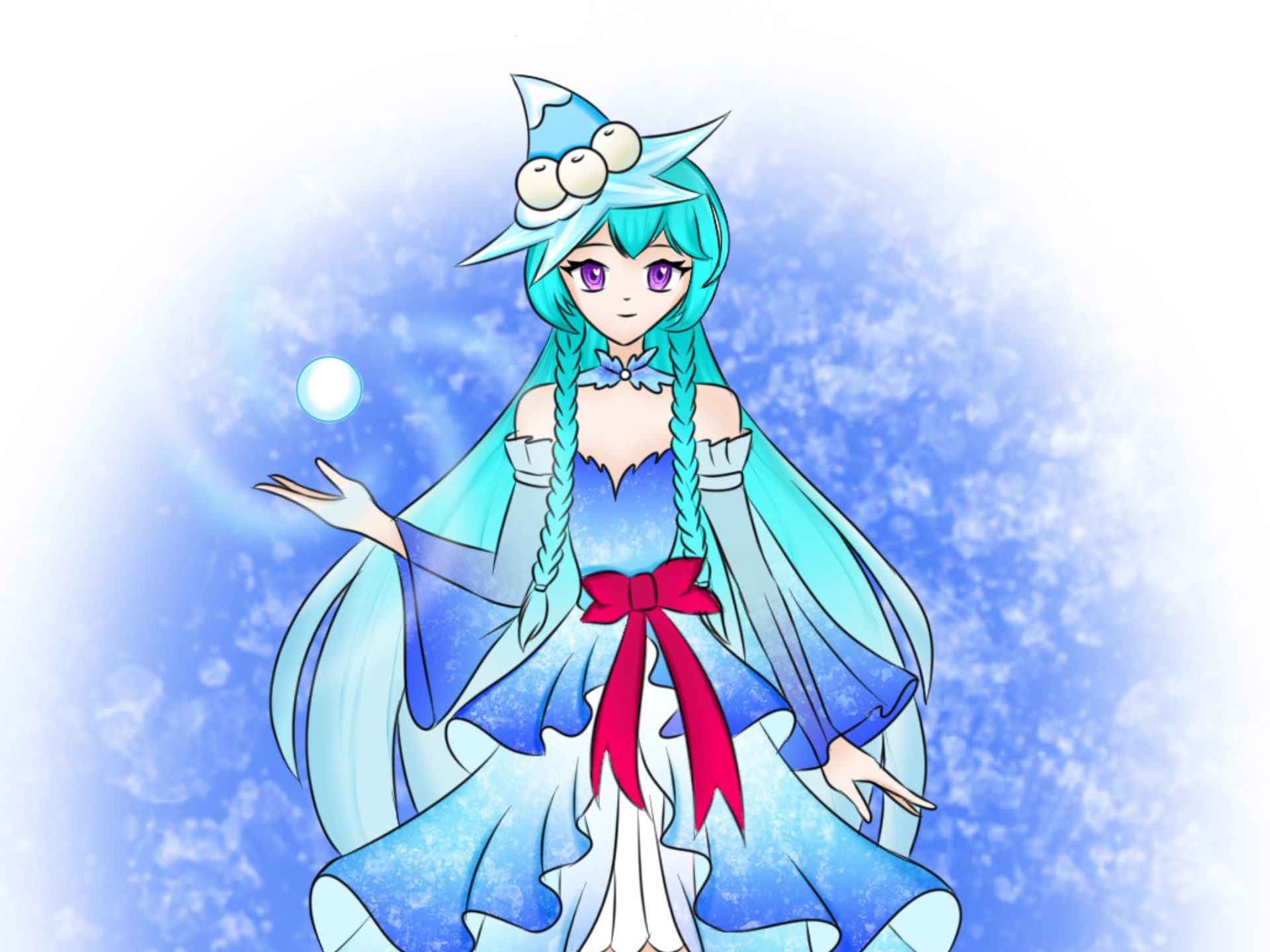 是槲寄冰仙子的拟人哦!希望有人来看