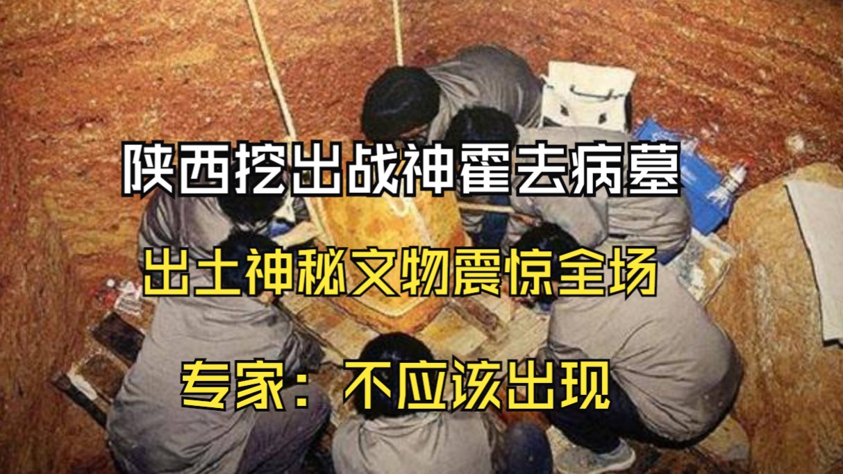 陕西挖出战神霍去病墓,出土神秘文物震惊全场,专家:不应该出现哔哩哔哩bilibili