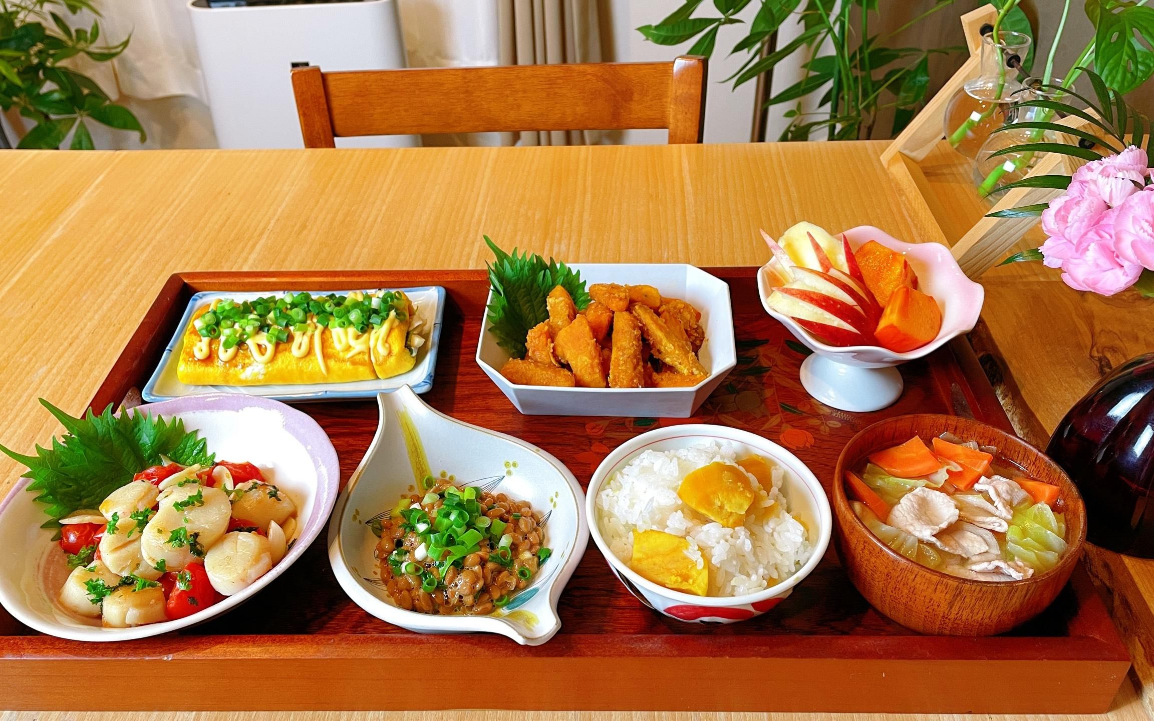 中日家庭料理,晚餐3菜1汤,每天坚持健康清淡的饮食