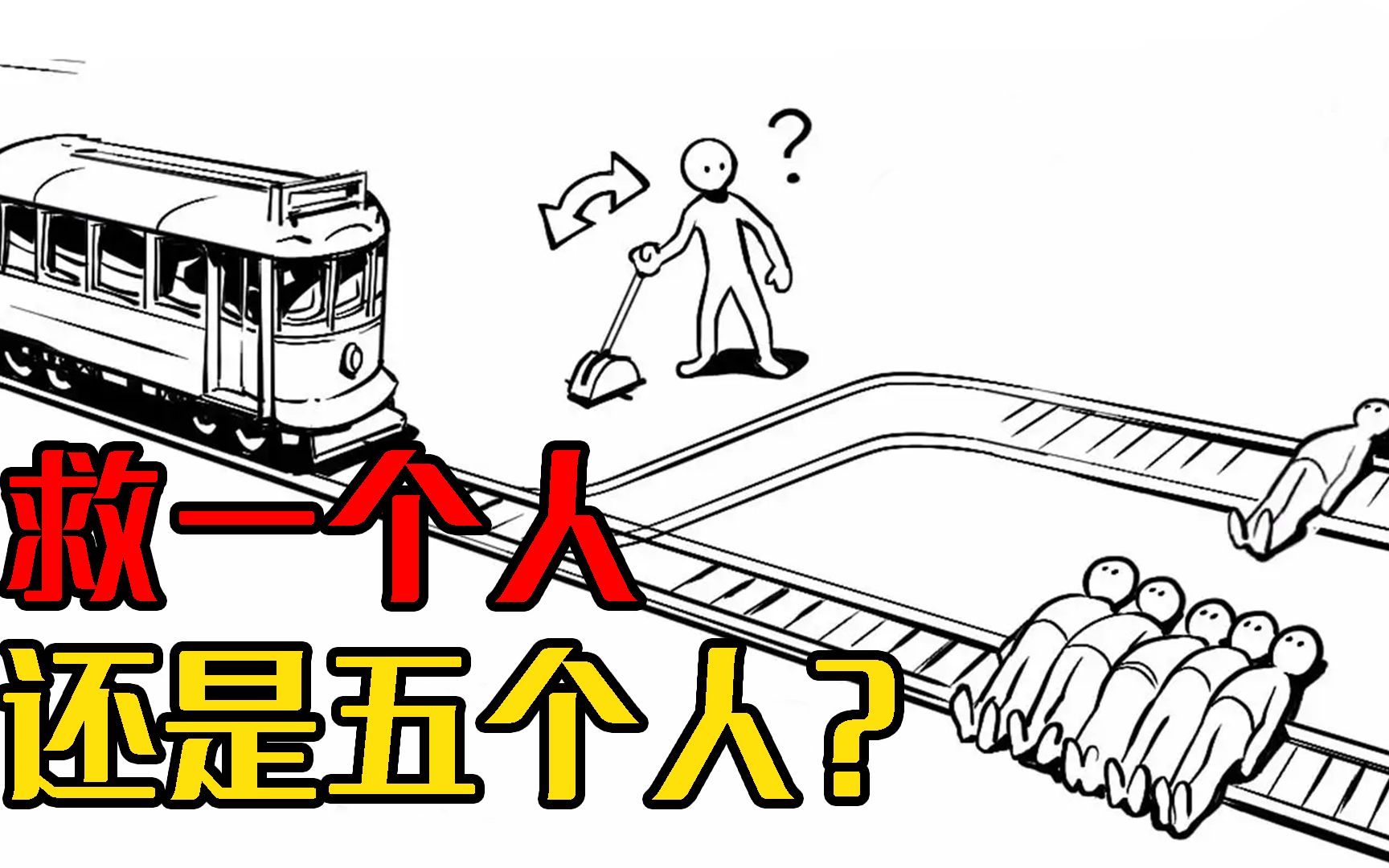 [图]著名的电车难题：你愿意牺牲1个人来救5个人吗？此选择难倒许多人