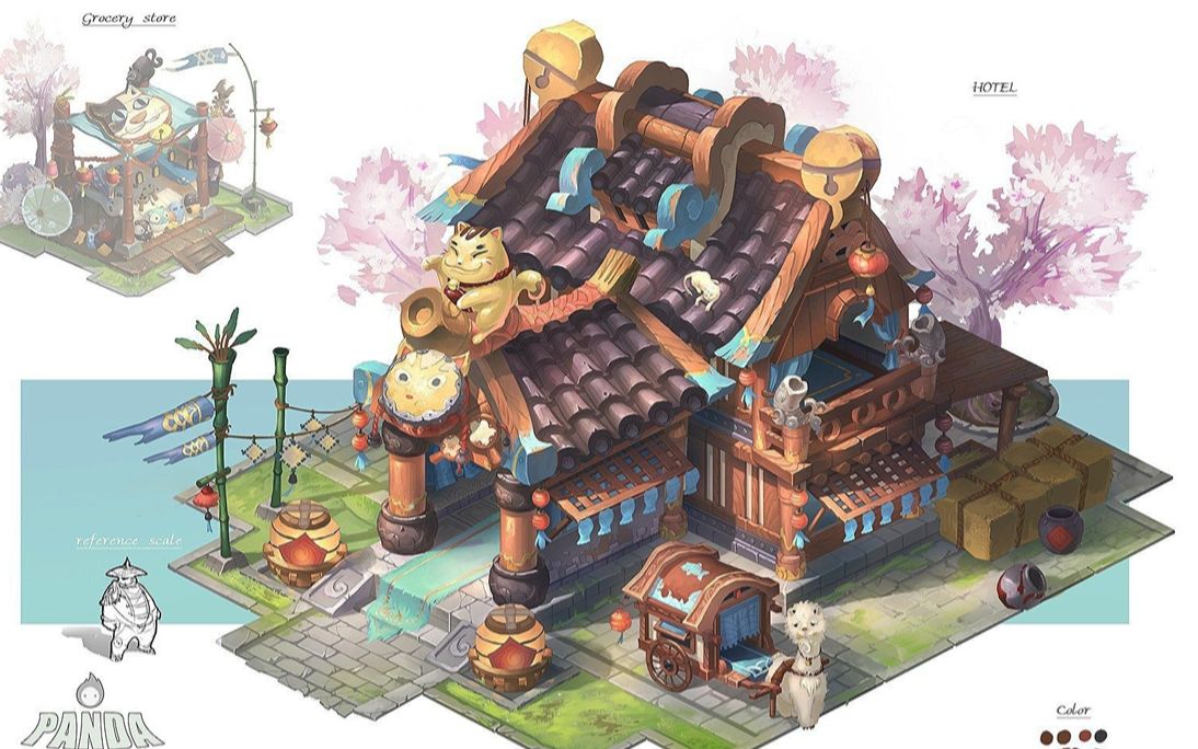 【maya建模】顶级模型师三小时还原游戏场景模型,适合新手学的场景