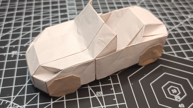 【折纸】用纸打造一辆超酷的敞篷跑车