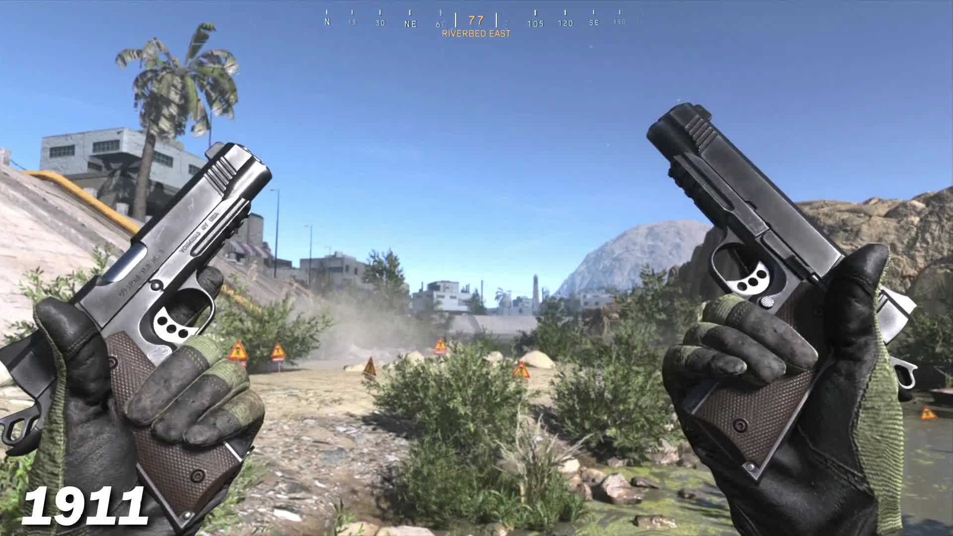 震撼的武器使命召唤1911这是很常见的武器