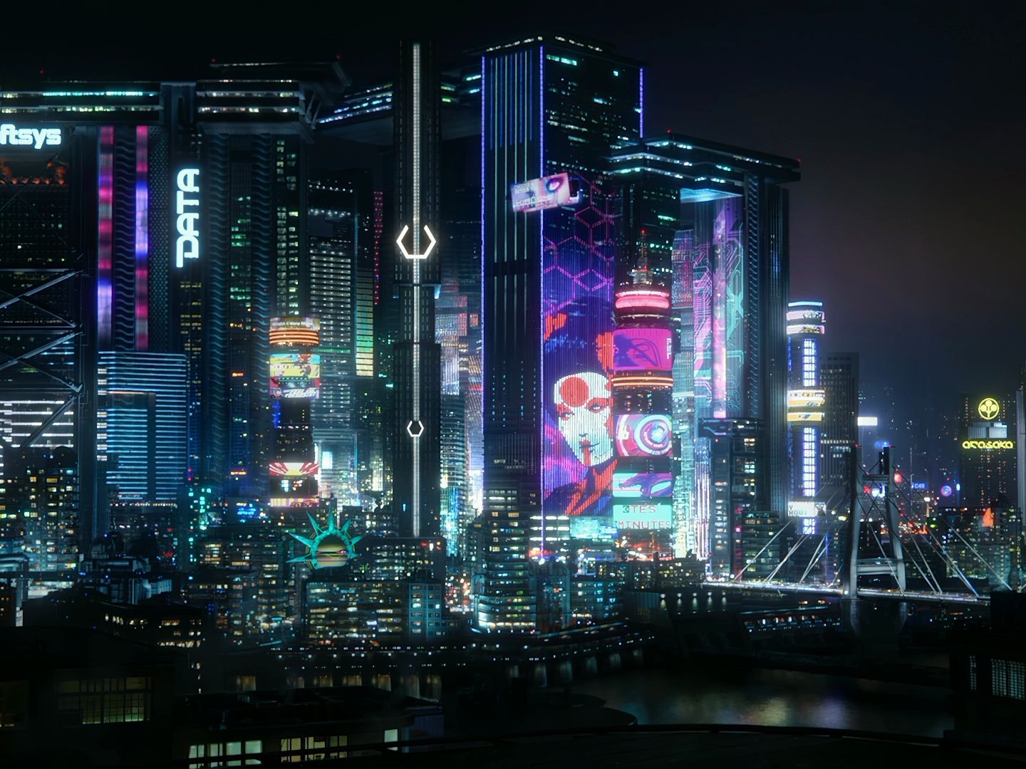 4k高清动态壁纸 11 繁华夜市