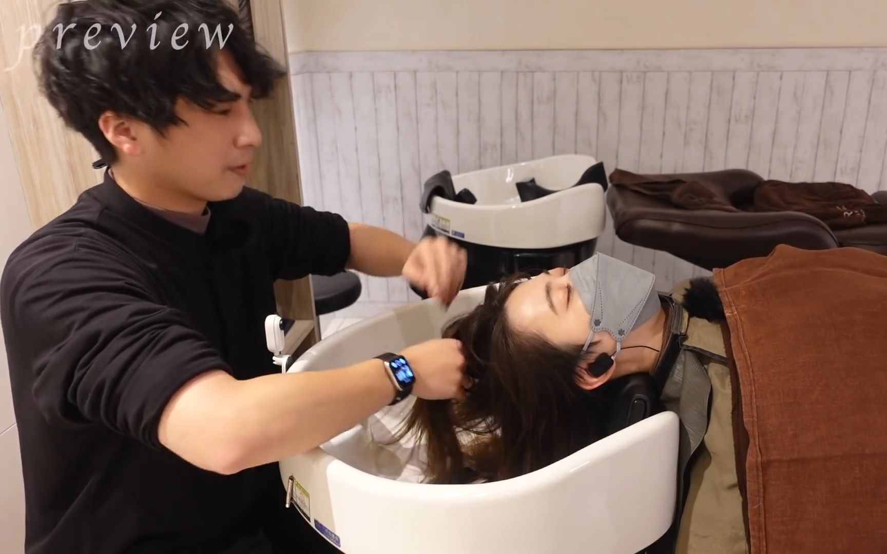 【按摩助眠】日本小哥洗头按摩,超舒服放松