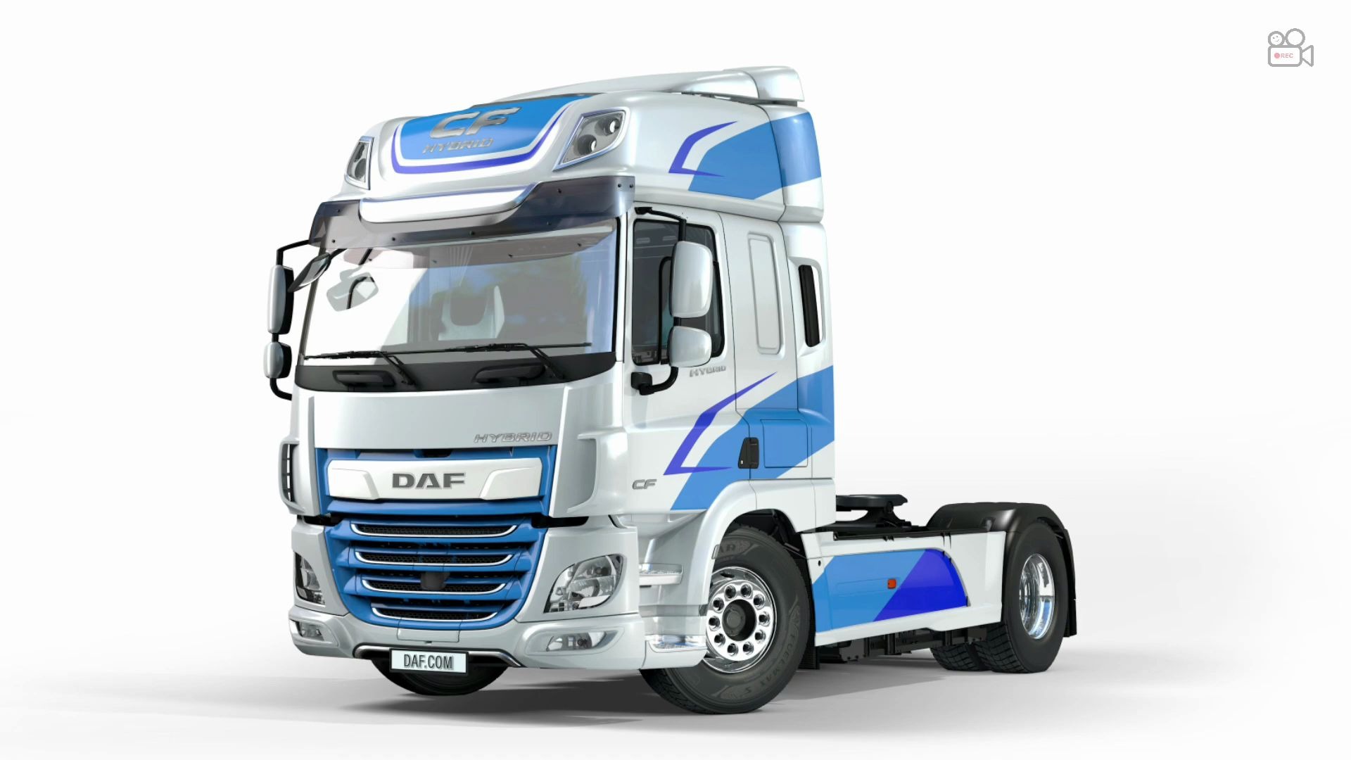 新型daf cf电动卡车 内外部展示