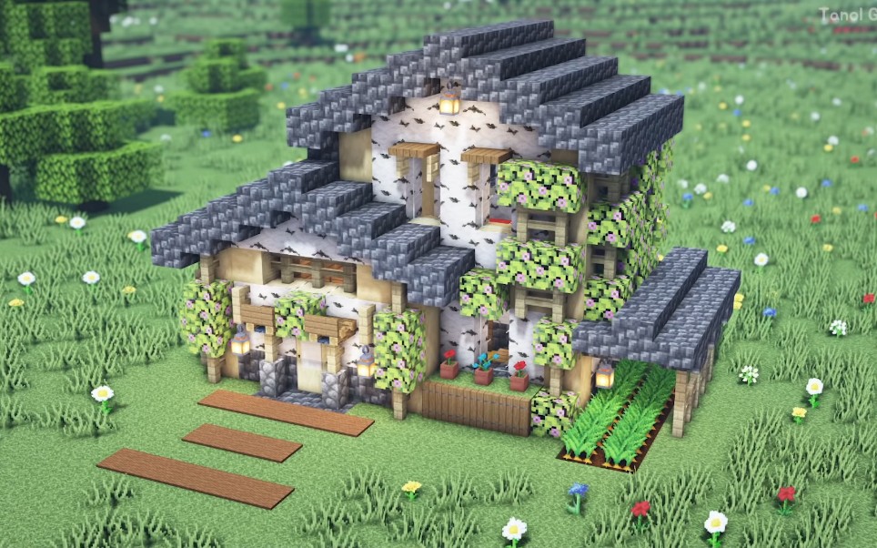 《minecraft》如何建造一个可耐的橡木房子_我的世界