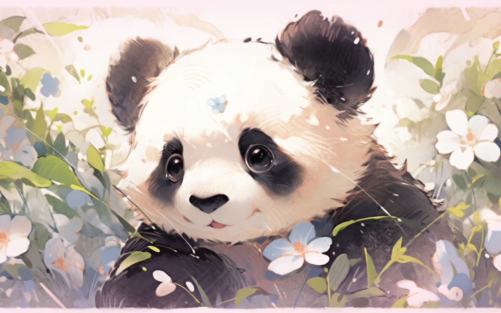 可爱的熊猫壁纸动漫图片