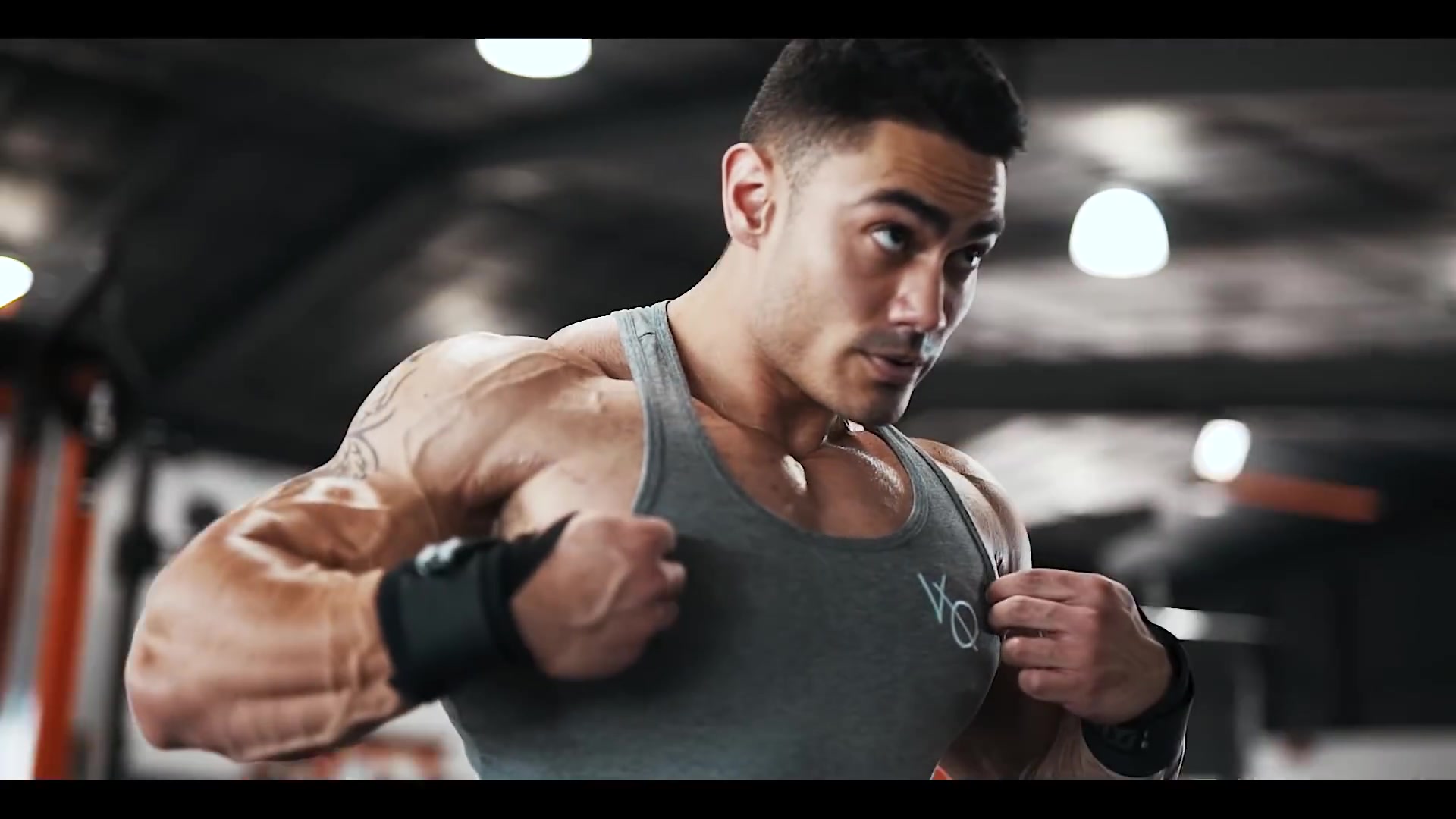 小杰瑞米为vanquish fitness 拍摄的形象短片