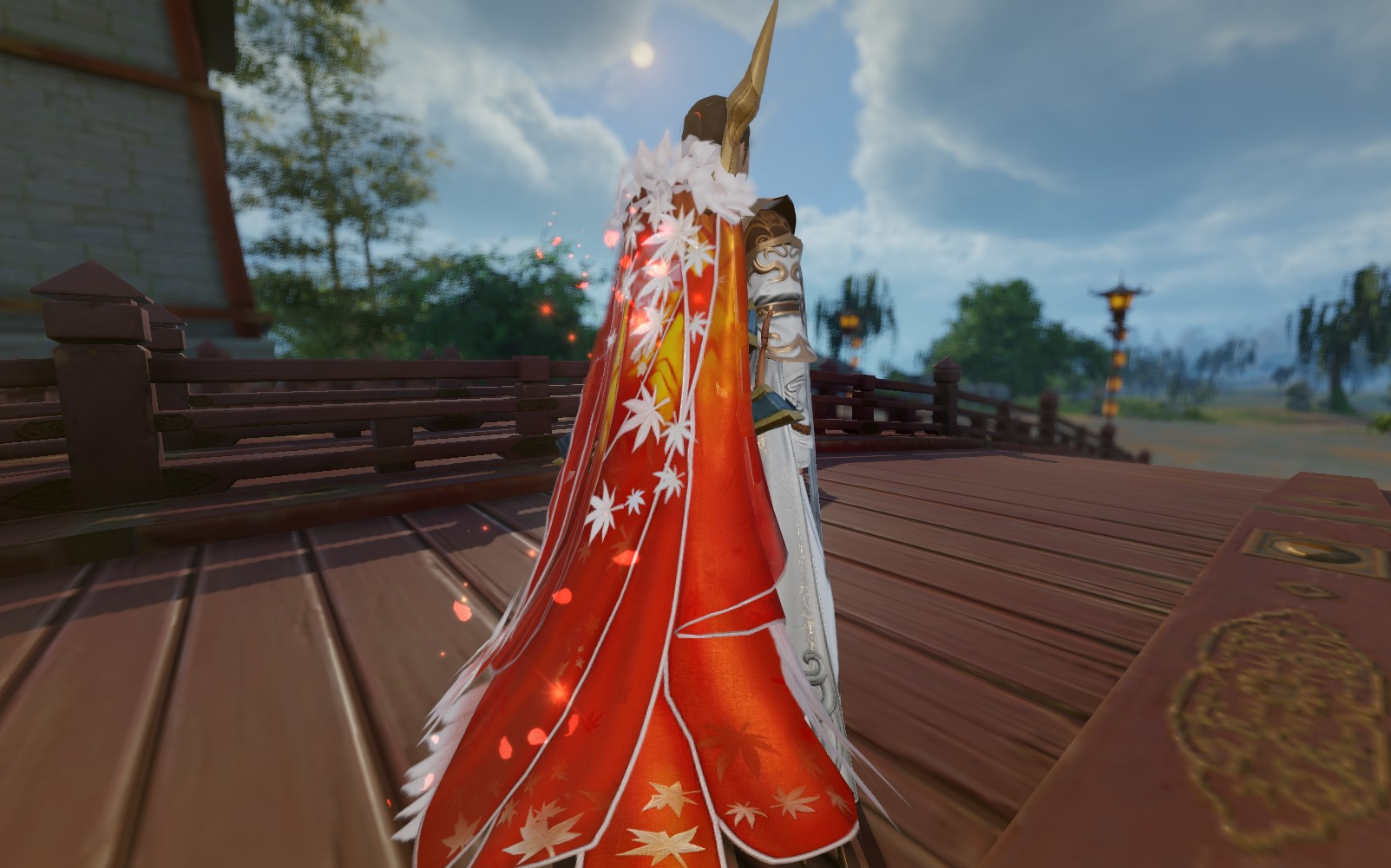 【剑网3重制版】双十一特效披风【山河入画】实穿展示(上)_哔哩哔哩