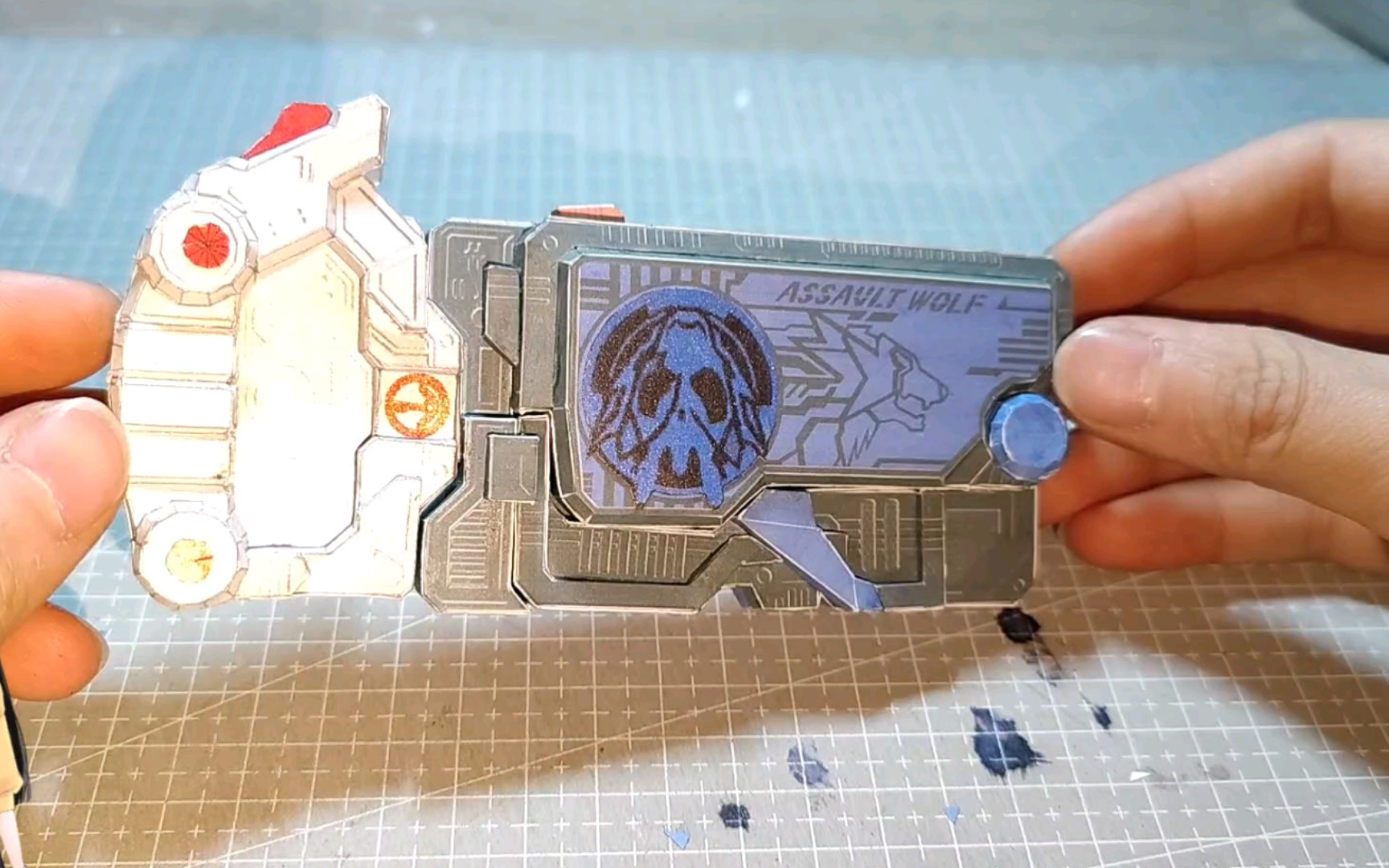 纸模〕假面骑士01 突击野狼制作教程_哔哩哔哩_bilibili