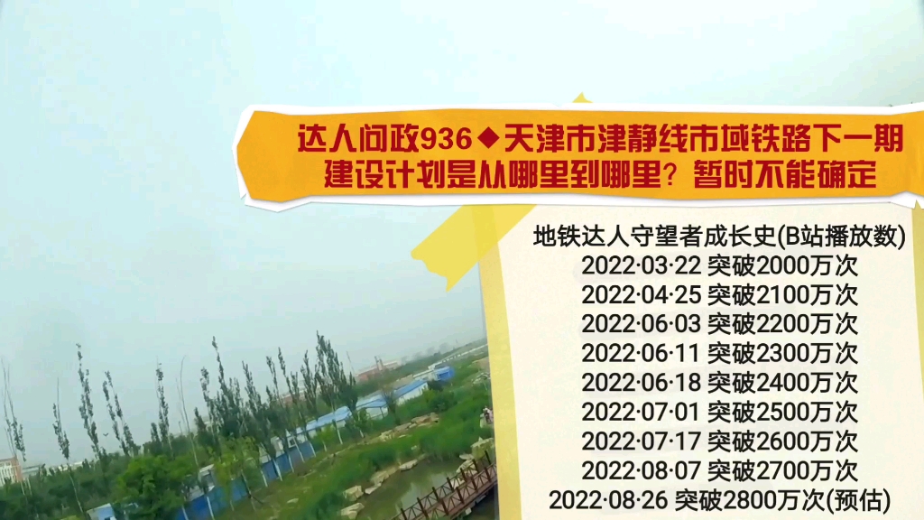 【达人问政】天津市津静线市域铁路下一期建设计划是从哪里到哪里?暂时不能确定!(20220826)哔哩哔哩bilibili