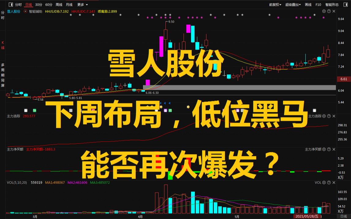 雪人股份:下周布局低位黑马,能否再次爆发?哔哩哔哩bilibili