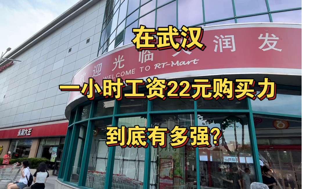 在武汉,一小时最低时薪22元购买力,到底有多强?哔哩哔哩bilibili