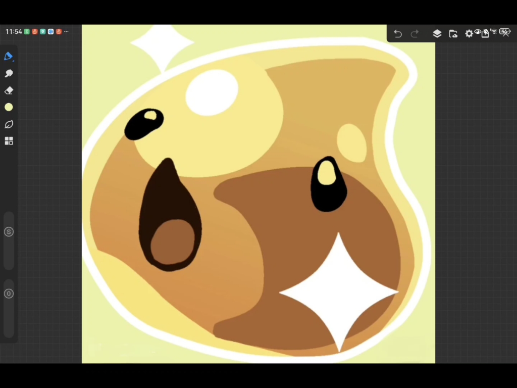 自己画的黄金史莱姆