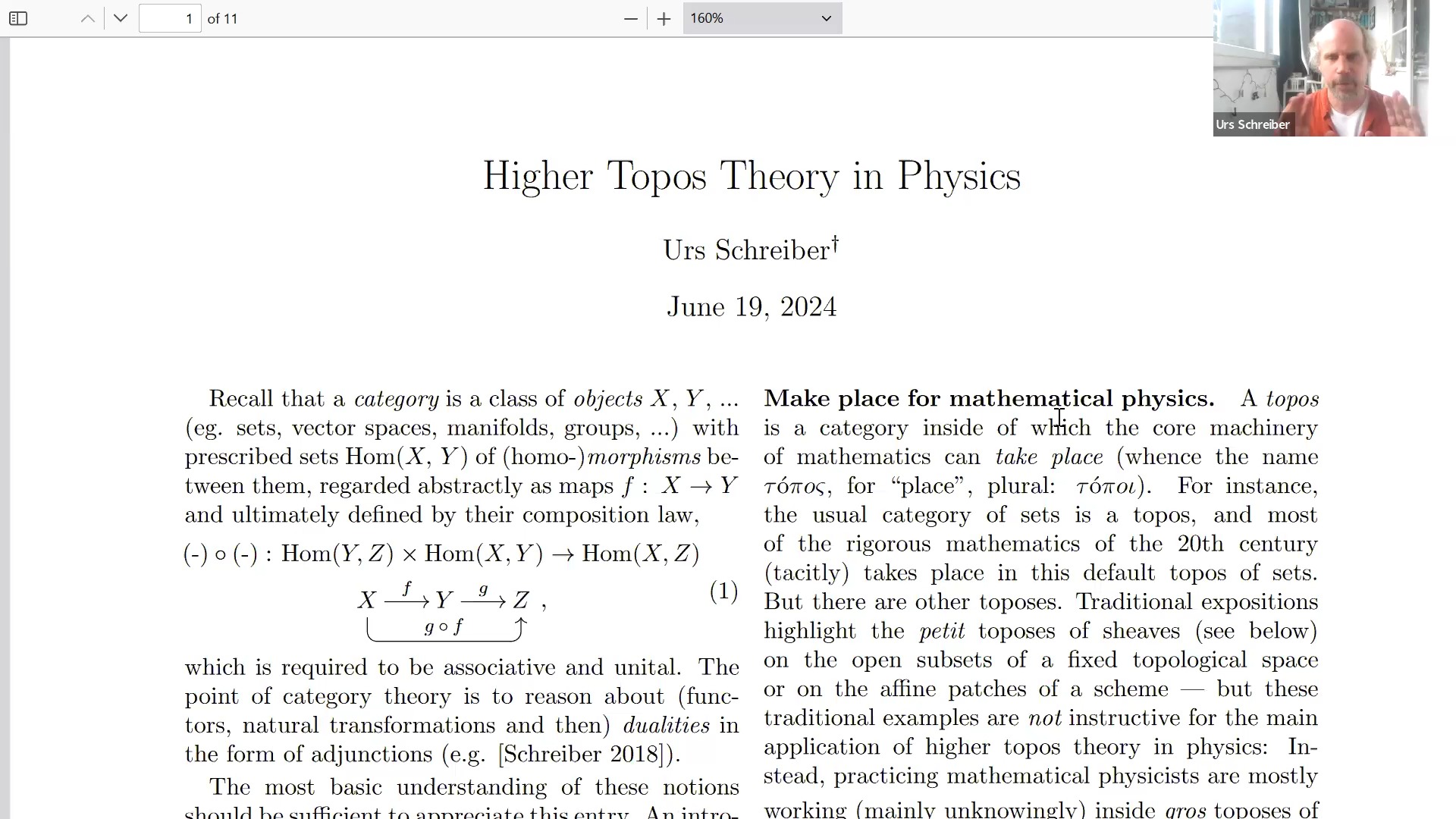 Urs Schreiber  Higher Topos Theory in Physics哔哩哔哩bilibili