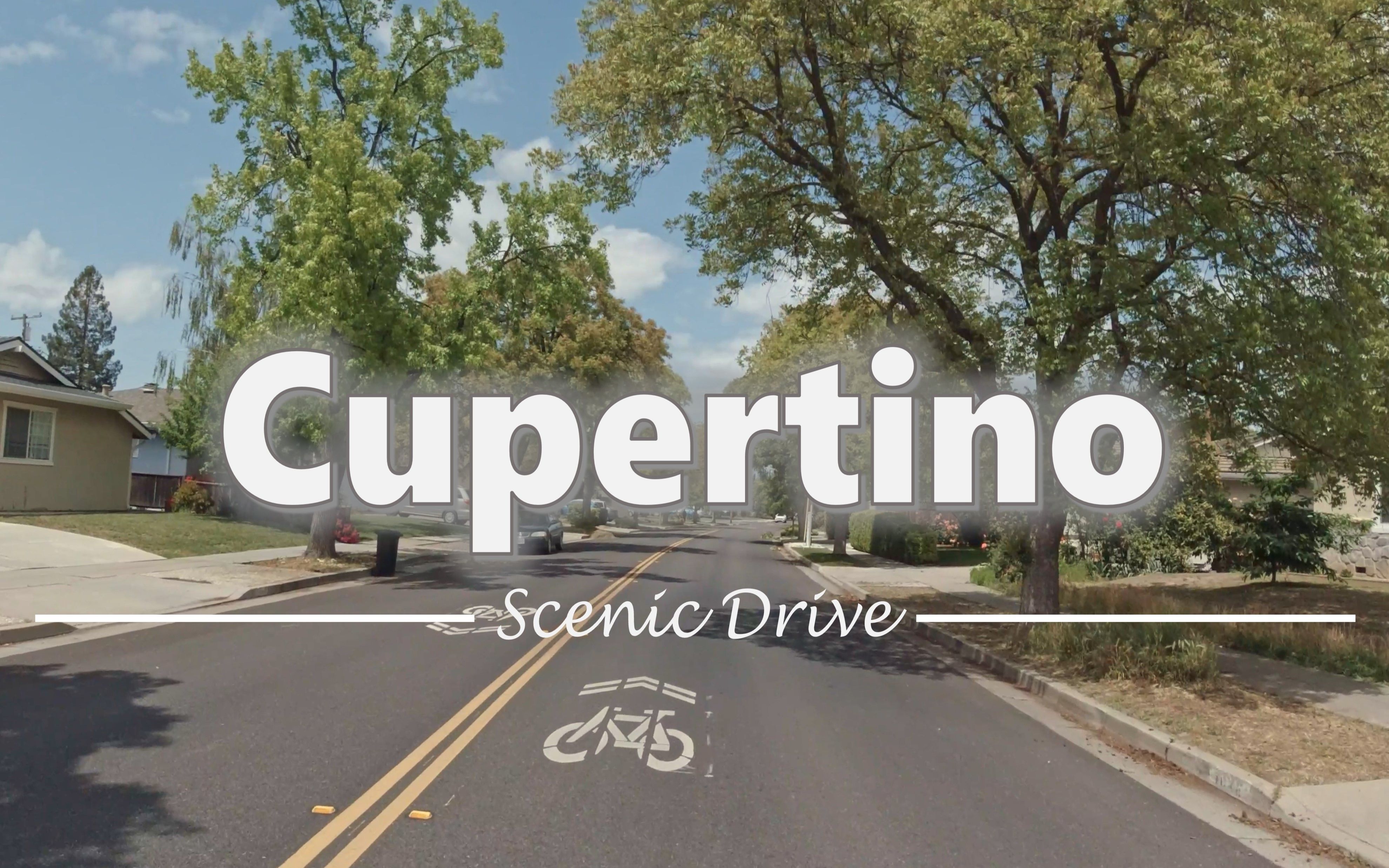 库比蒂诺,加州 Driving in Cupertino, California  行车旅游Vlog哔哩哔哩bilibili