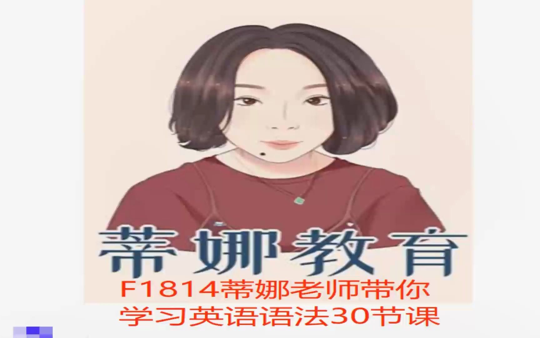 蒂娜老师带你学习英语语法30节课