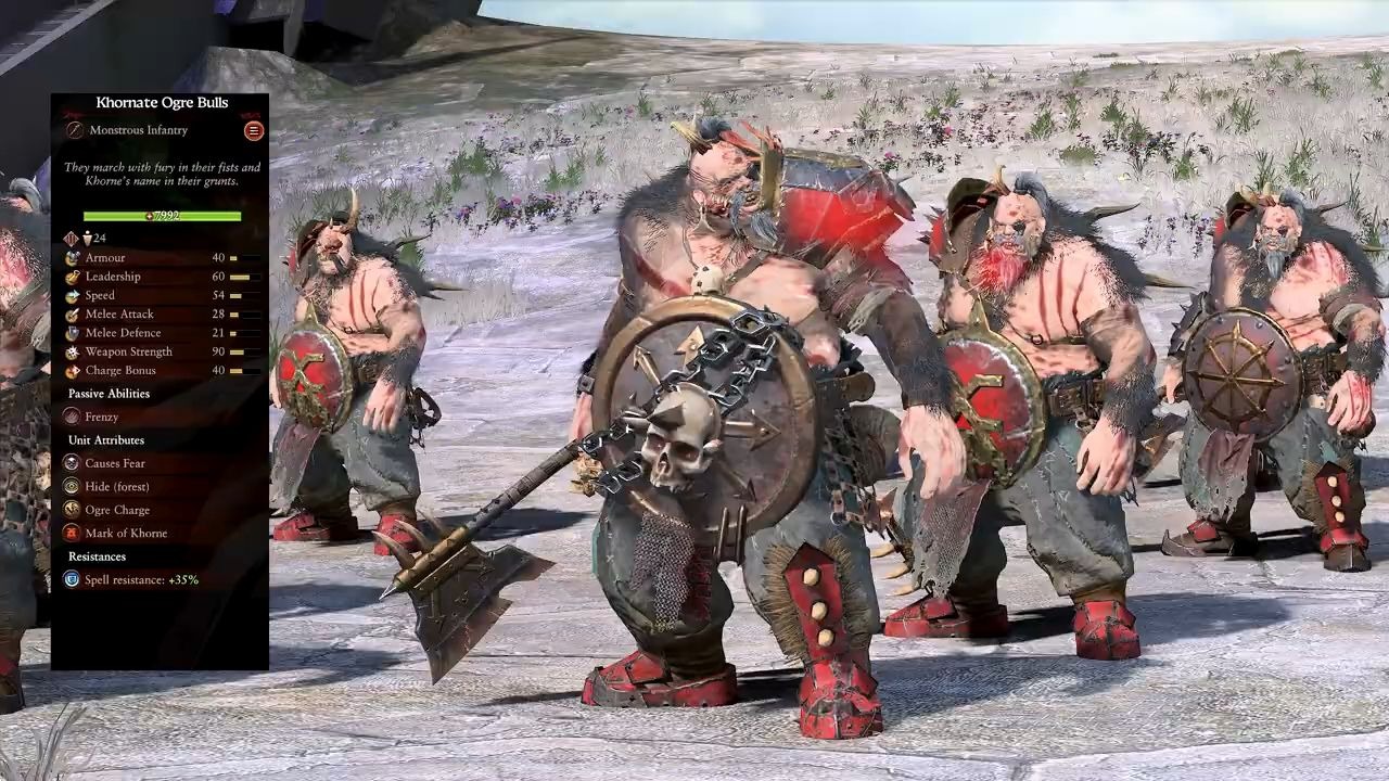 战锤3全面战争mod视频食人魔王国兵种视频