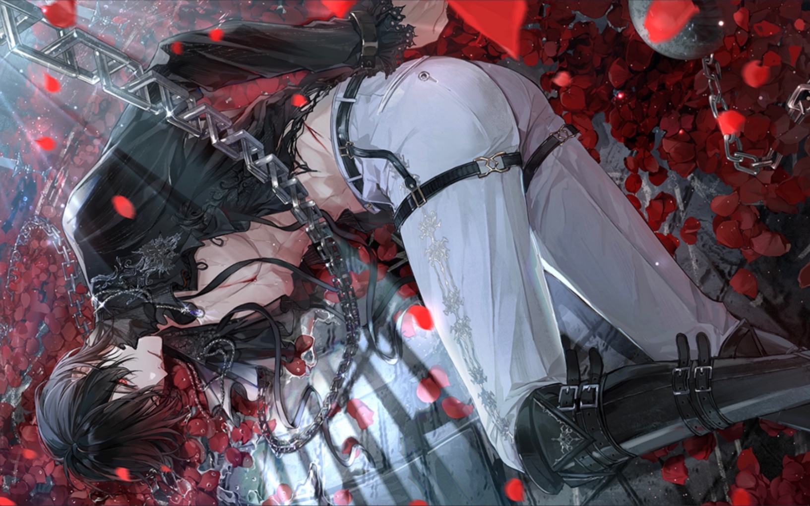 【时空中的绘旅人-心间私语】艾因-红月血冕(吸血!吻脖子!