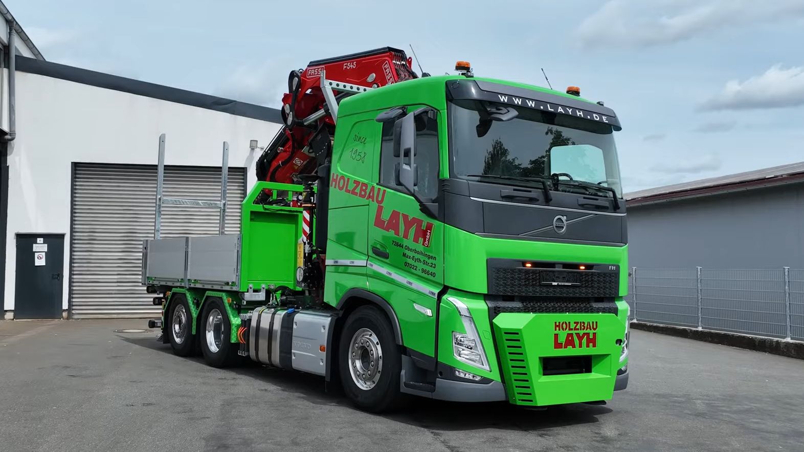 volvo fh500 fassi f545 ra 2.27 折臂吊卡车