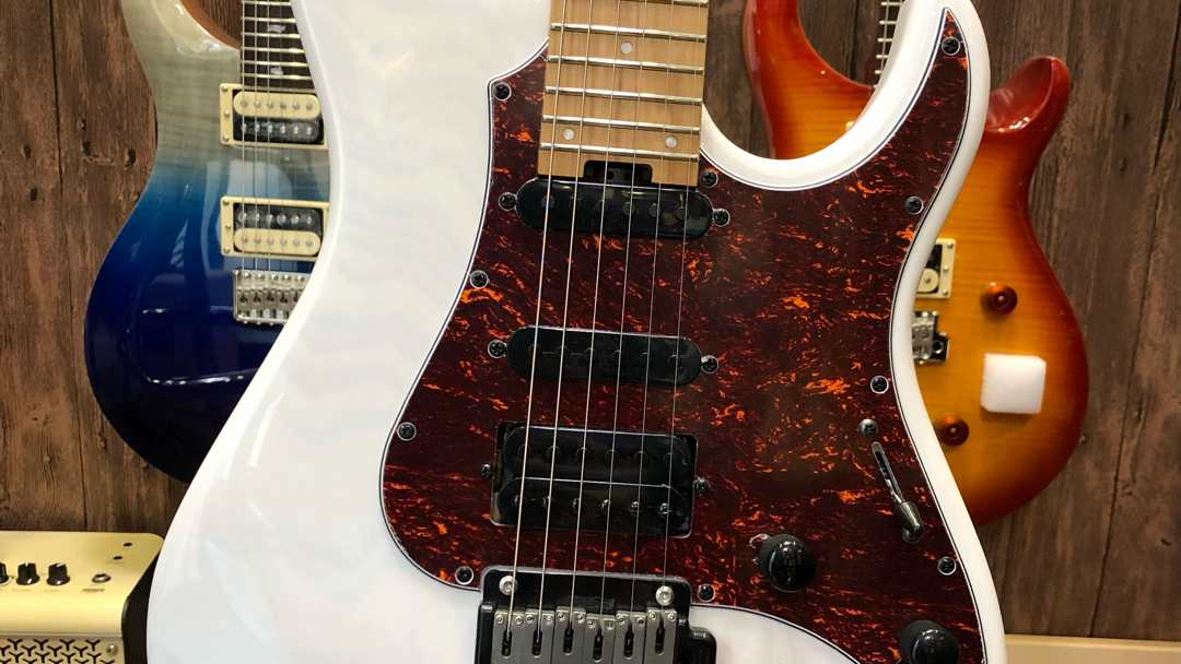 esp grassroots草根g-snapper-24/m asbld白色电吉他