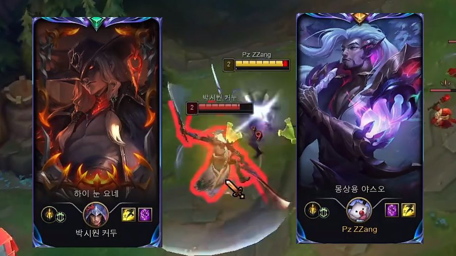 【pz zzang亚索】亚索vs永恩 韩服钻石局 版本14.