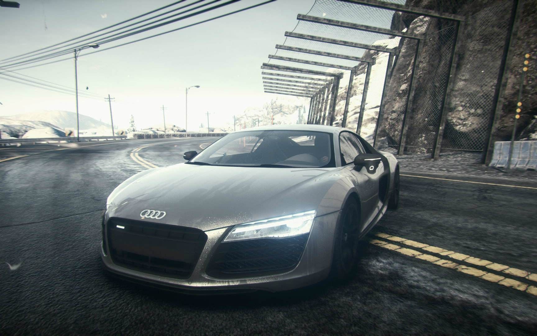 极品飞车16狂野奔驰中的奥迪r8两招撞翻追击者超给力1