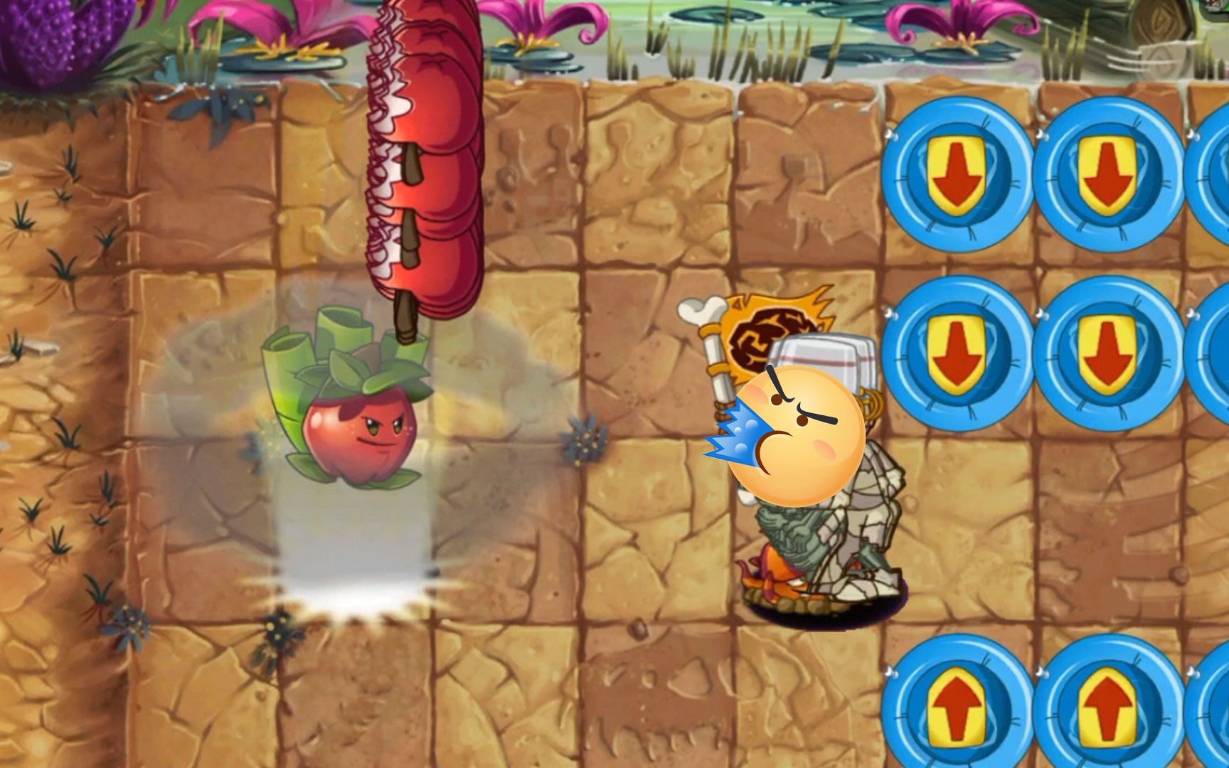 植物大战僵尸:当投手家族遇上150只铁桶!不愧是苹果迫击炮