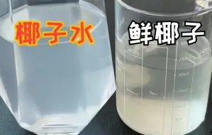 下载视频: 配料表只有椰子水的椰汁饮料竟然比现开椰子要清澈，这是怎么回事