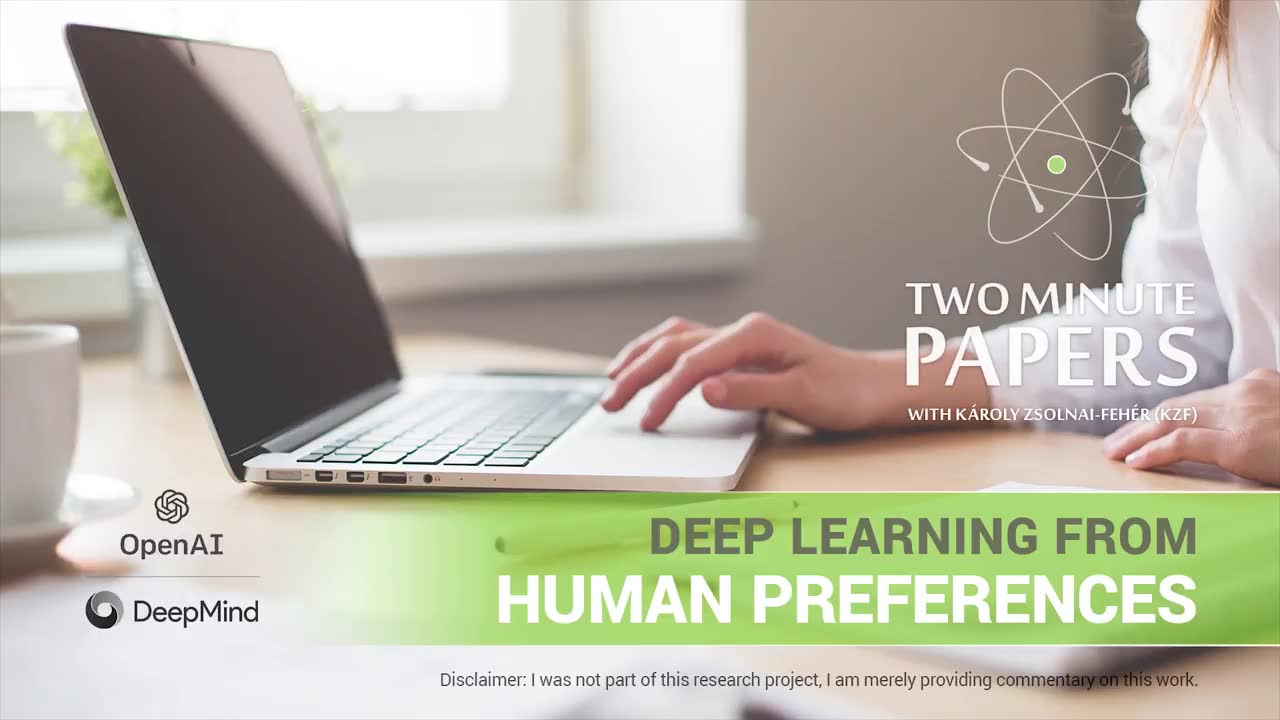 【 两分钟论文 】基于人类偏好的深度学习Deep Learning From Human Preferences | Two Minute Papers #19哔哩哔哩bilibili