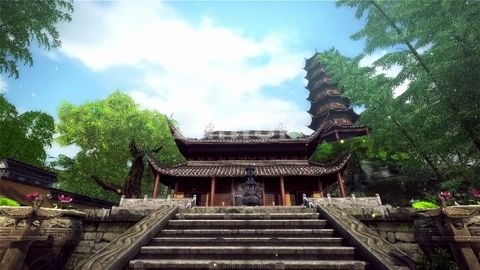 [图]白蛇传金山寺雷峰塔,视频素材,视频素材下载,凌晨两点素材网