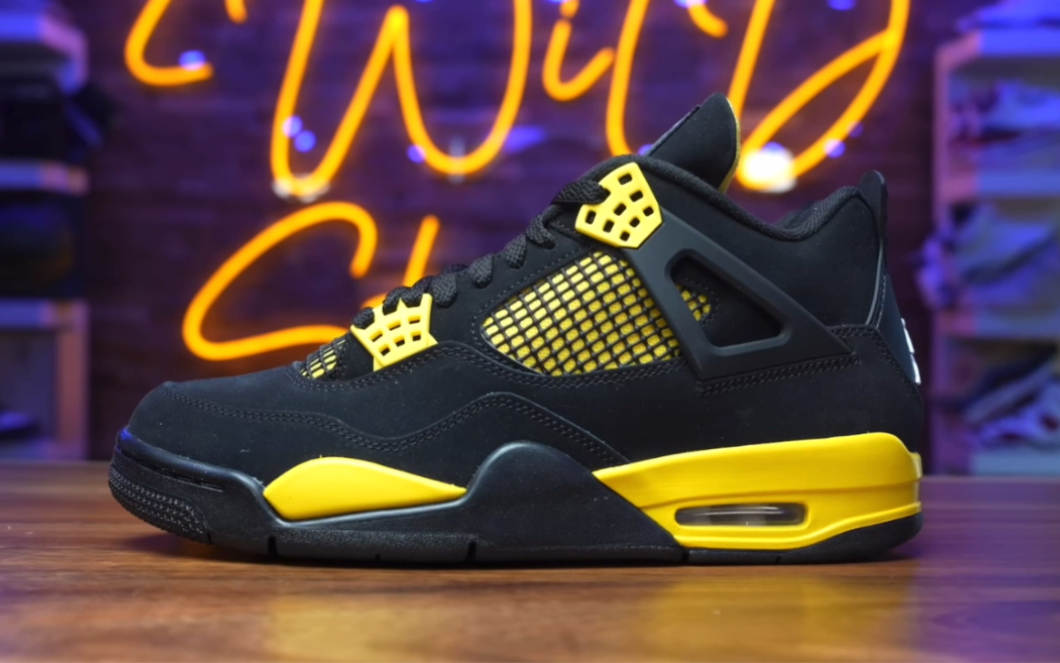 air jordan 4代 thunder 雷公 黑黃 aj4 23年復刻|tonyd2wild