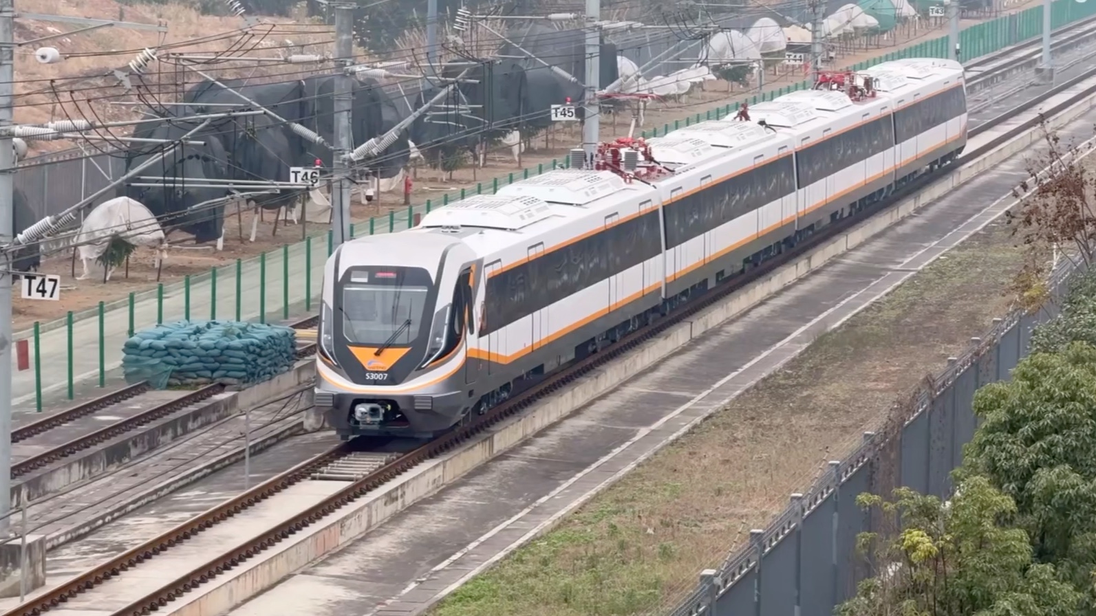 「转载」成都地铁s3线列车试车