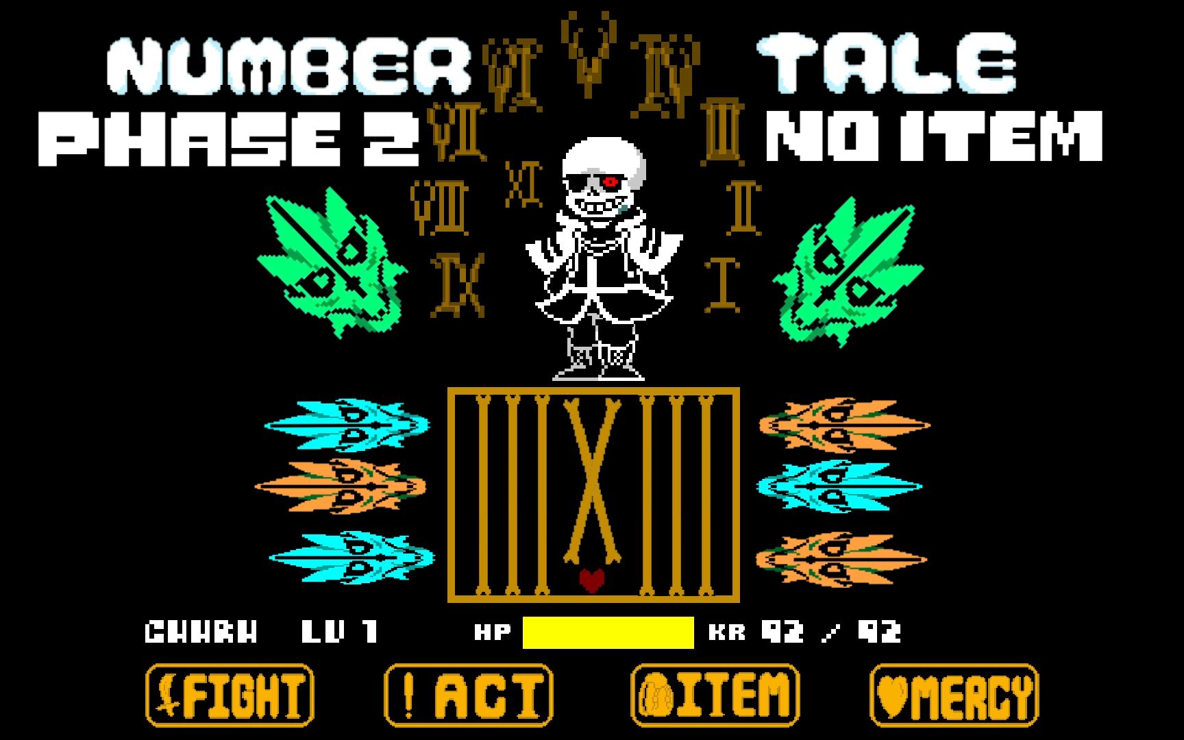 numbertale第二阶段无药通关数字3和8无伤