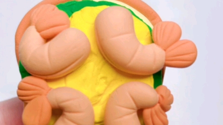 用超轻粘土做美食,奶酪虾仁三明治