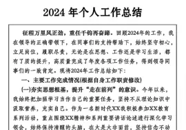 下载视频: 2024年个人工作总结