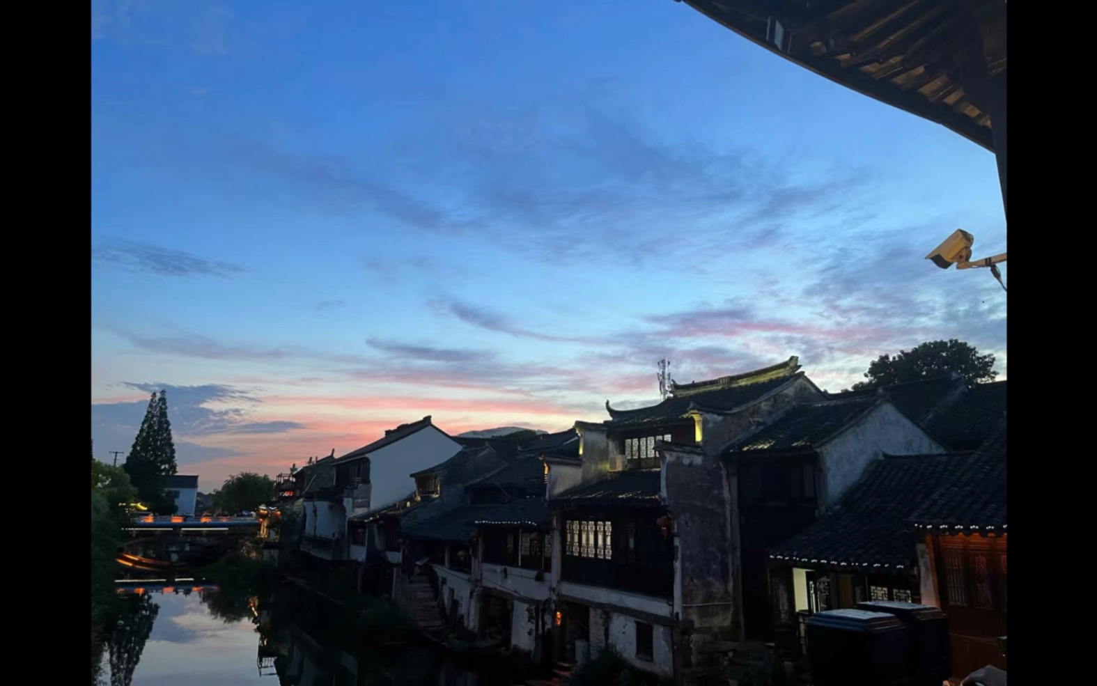 江苏太仓沙溪古镇昨晚的美丽云彩