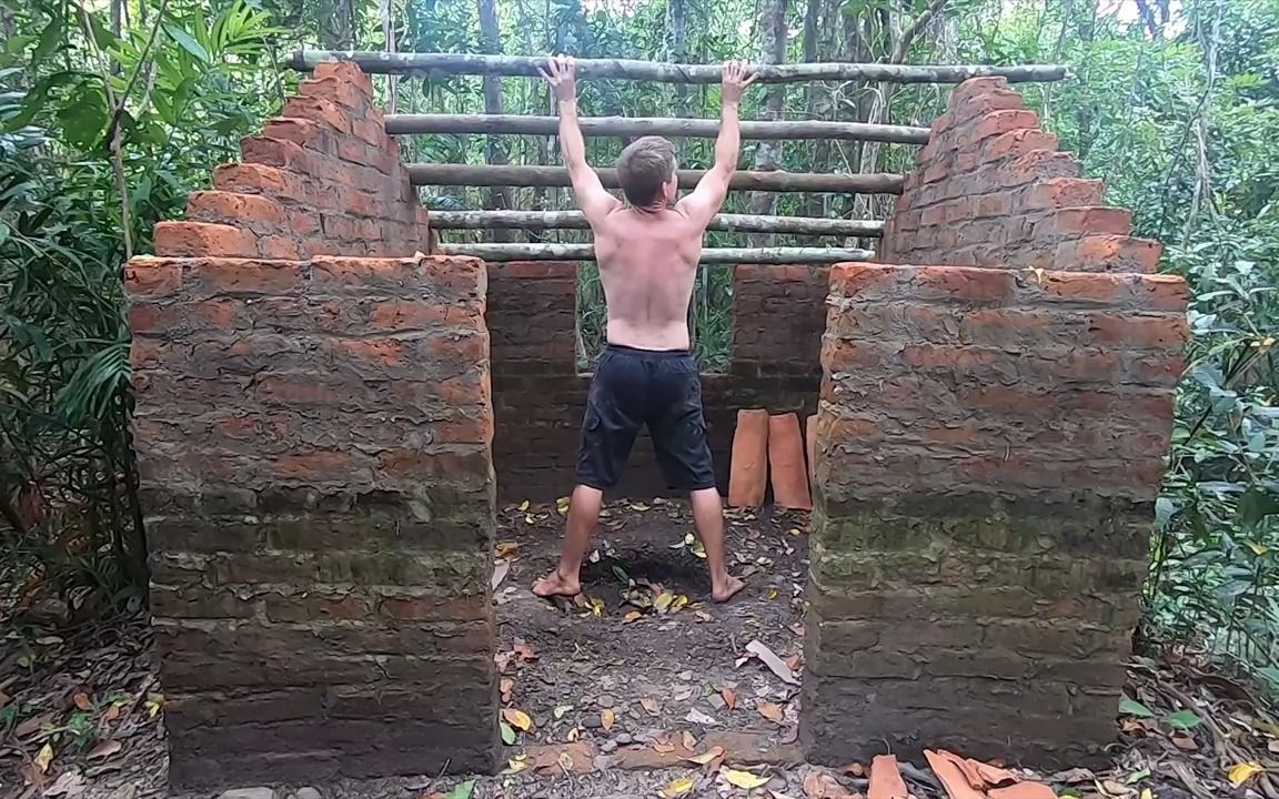 [图]Primitive Technology_ Wood Ash Cement & Fired Brick Hut