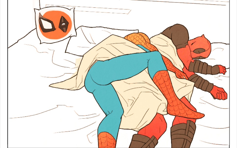 [图]【描改/spideypool】蜘蛛侠与死侍的午后时光