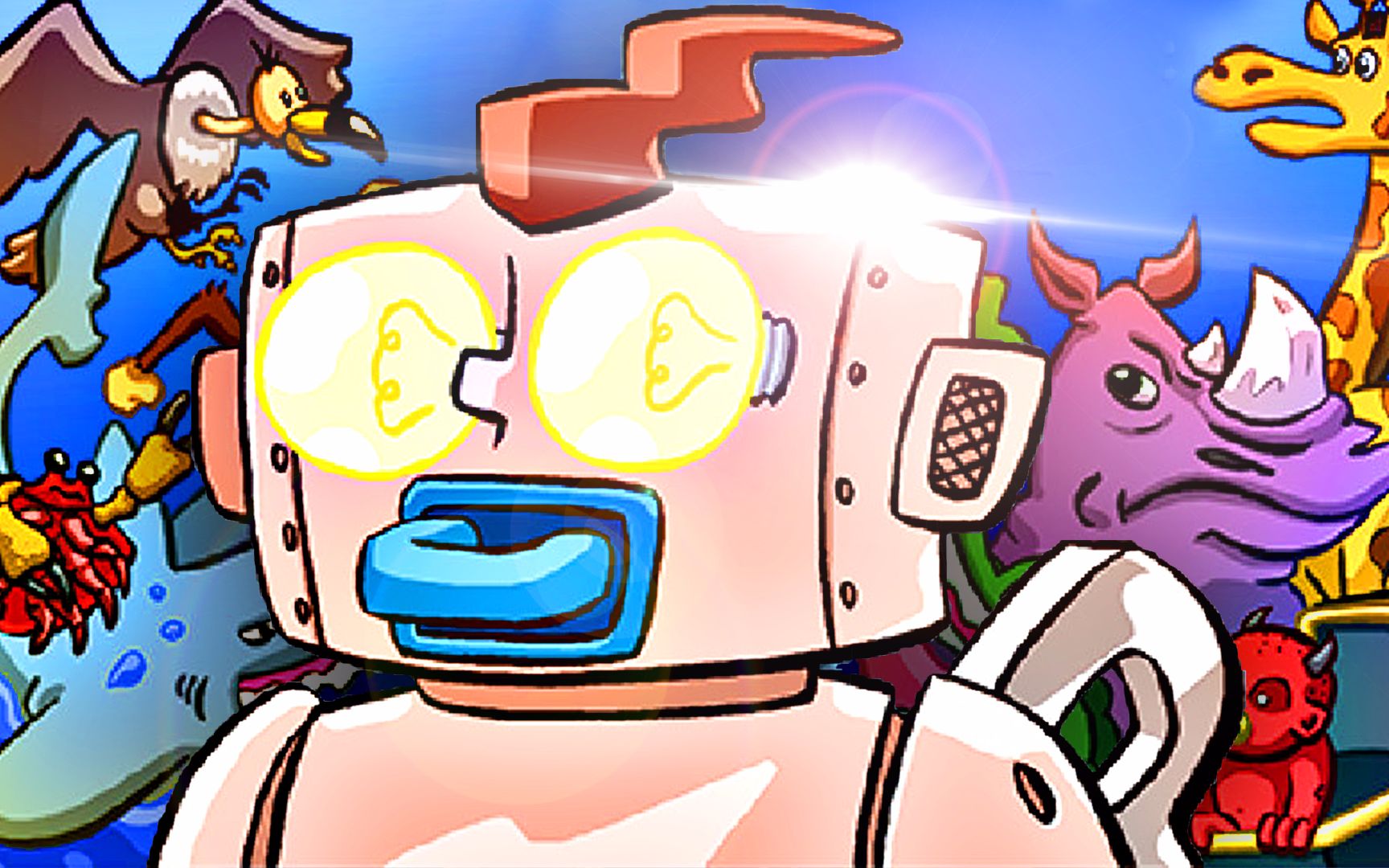 【屌德斯解说】 拯救孩子 熊孩子驾驶着巨型机器人独自闯入野生动物园