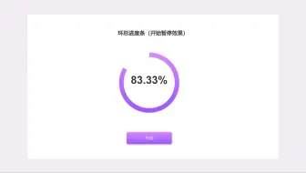 【Axure高保真原型】环形进度条（开始暂停效果）